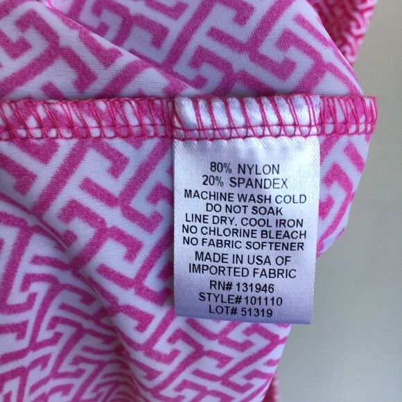 Jude Connally Dress Women's M Beth Pink Geo Print Sleeveless Jude Cloth - Picture 8 of 16